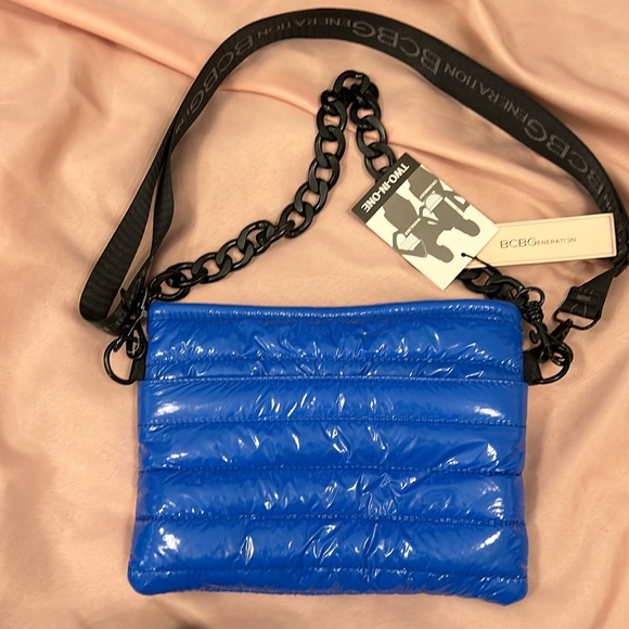 BCBGENERATION Blue Puffer Shoulder or Crossbody - Picture 5 of 7